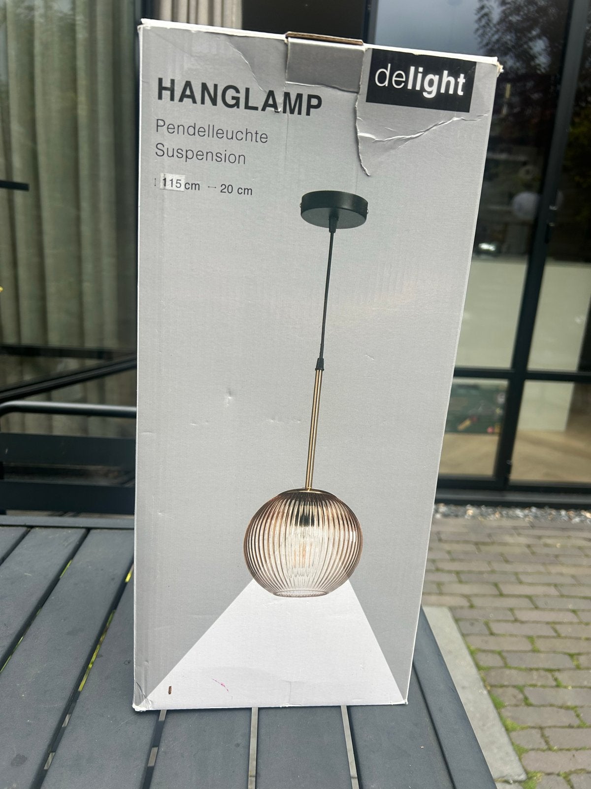 Nieuwe Delight Hanglamp - Kwantum Stijlvolle Pendelleuchte, Ophalen, Nieuw, Glas