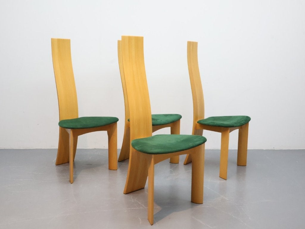Set van 4 vintage stoelen / Iris chair / Tranekaer furniture, Ophalen, Vintage Deens design, Overige kleuren, Zo goed als nieuw