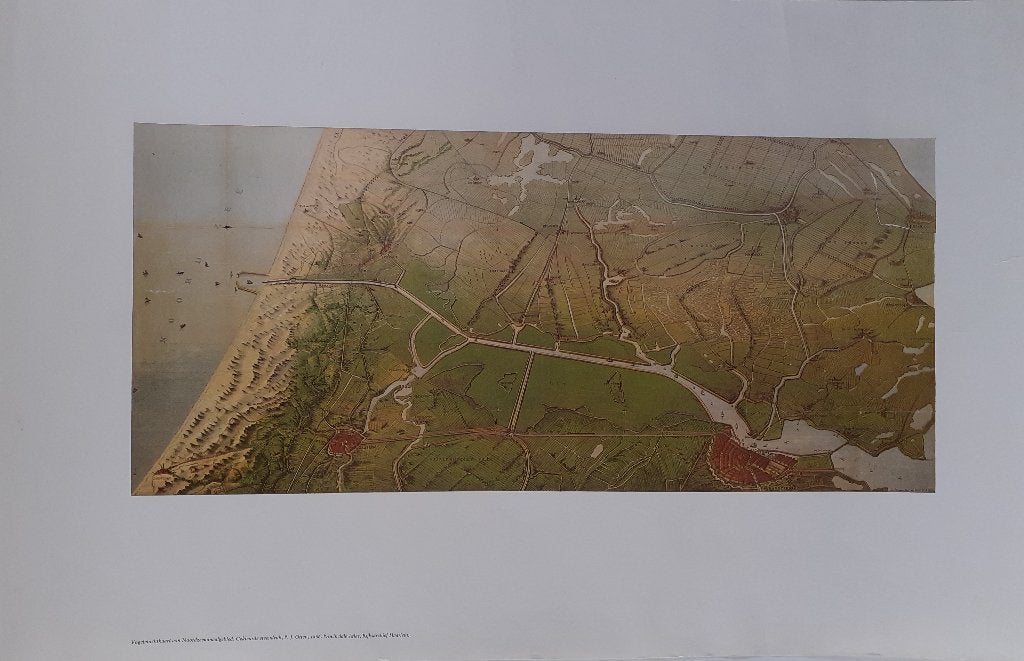 Kaart van het Noordzeekanaalgebied ; P.J. Otten ,, Ophalen, Nieuw