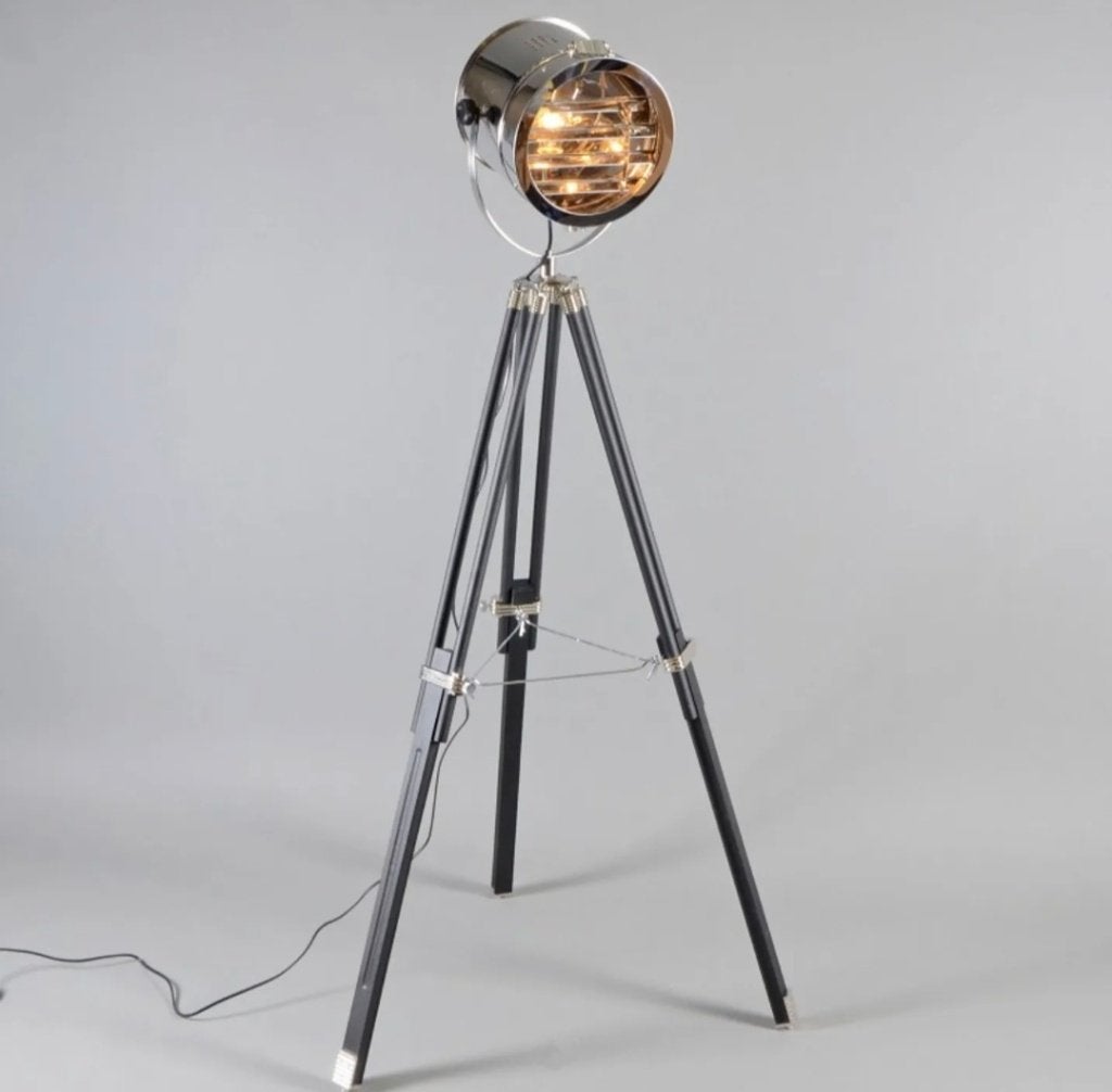 Vloerlamp Tripod Surveyor 1, Ophalen, Gebruikt, E27 (groot), 150 tot 200 cm