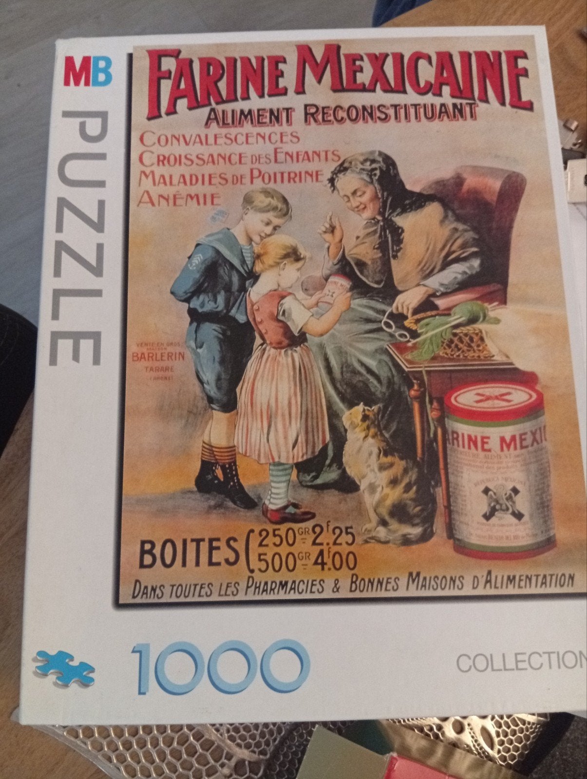 MB Farine Mexicaine 1000 stukjes puzzel, Ophalen of Verzenden, Meer dan 50 stukjes, Gebruikt, 6 jaar of ouder