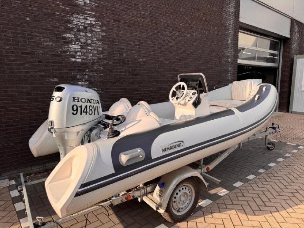 NIMARINE HYPALON 410 MET 50 PK HONDA!, Watersport en Boten, Niet ingevuld, Gebruikt, 4 m, Niet ingevuld