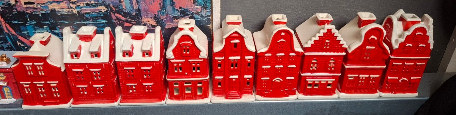 Kaarsenhouders in de vorm van een huisje, Ophalen of Verzenden