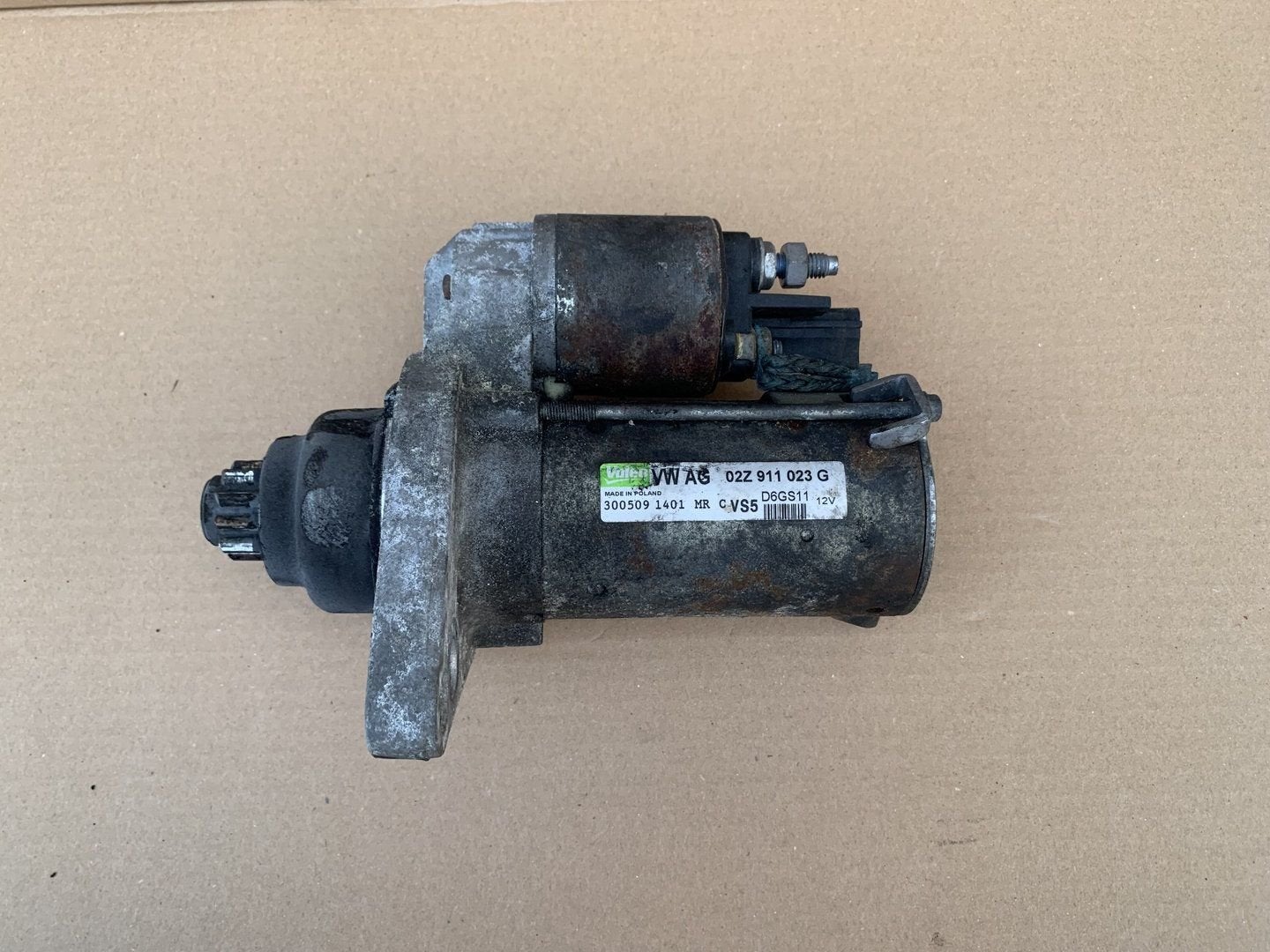 startmotor 02Z911023G volkswagen audi seat skoda, Auto-onderdelen, Motor en Toebehoren, Gebruikt, Ophalen of Verzenden