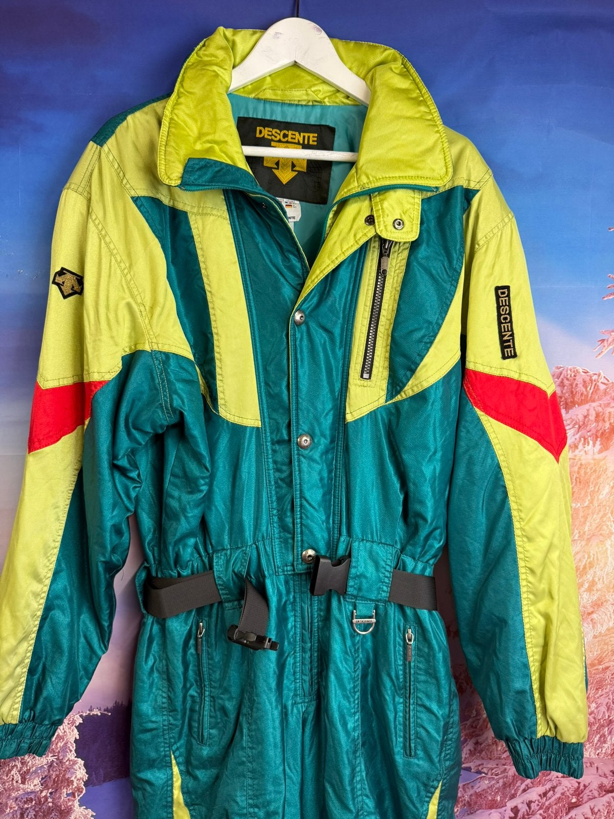 Vintage Fout Skipak van Descente maat 50 / M, Ophalen of Verzenden, Zo goed als nieuw, Maat 48/50 (M), Pak
