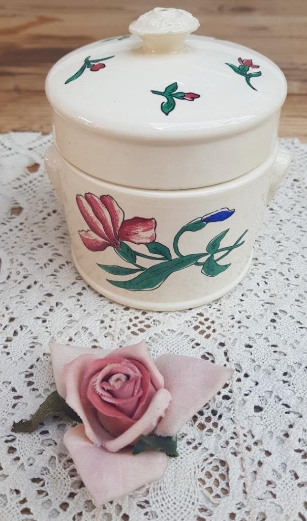 Franse Foie Gras pot, mannenhoofdjes,  Sarreguemines, Ophalen of Verzenden