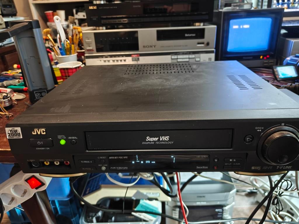 JVC HR-S7611EU S-VHS videorecorder met TBC, Ophalen of Verzenden