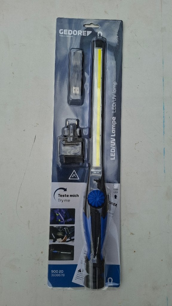Gedore 900 20 Staaf Ledlamp Led lamp OPLAADBAAR, ., Nieuw, Ophalen of Verzenden, .