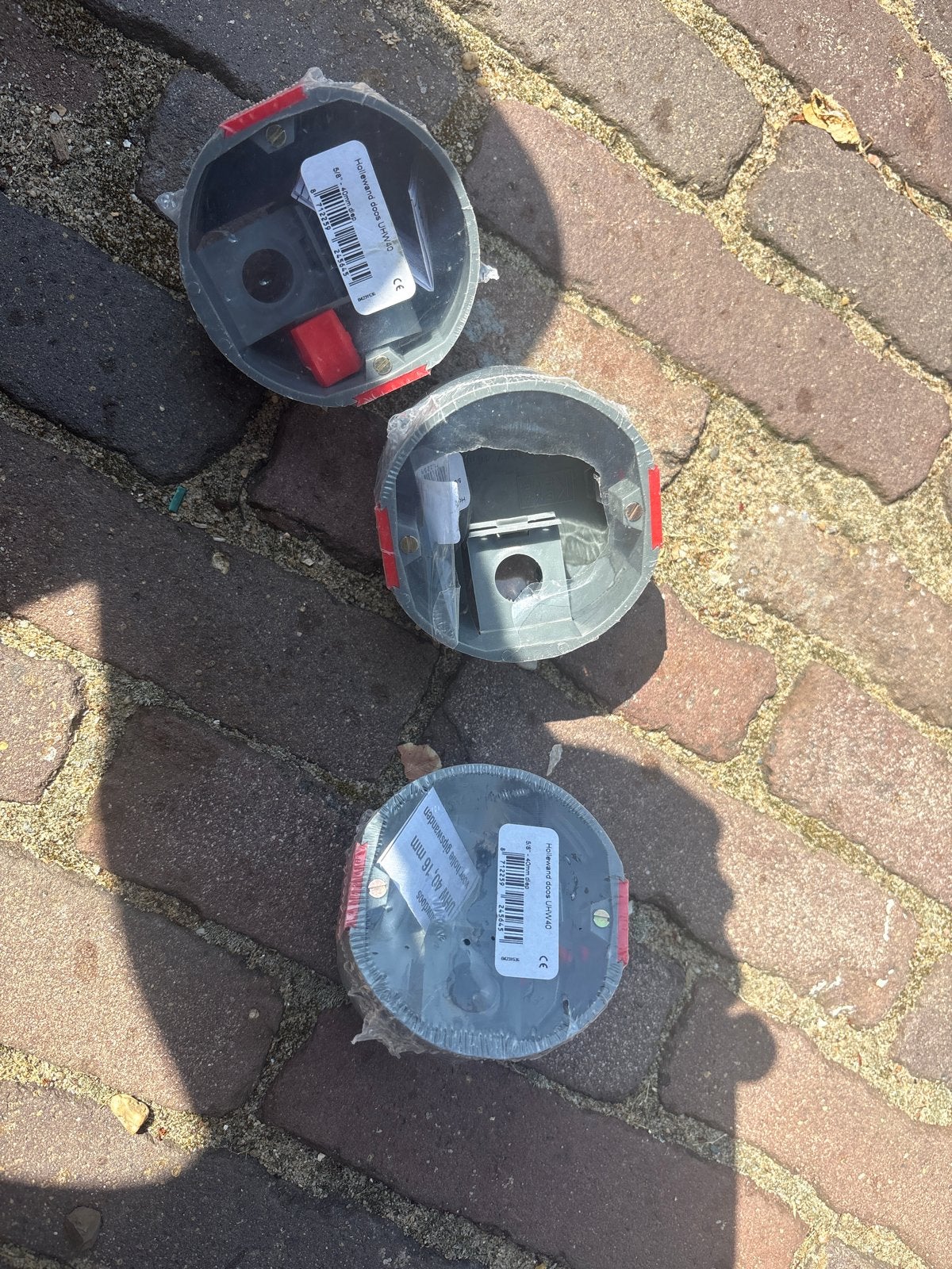 Nieuwe hollewand inbouwdoos voor elektra (3 stuks), Ophalen of Verzenden, Nieuw, Overige merken, Overige typen
