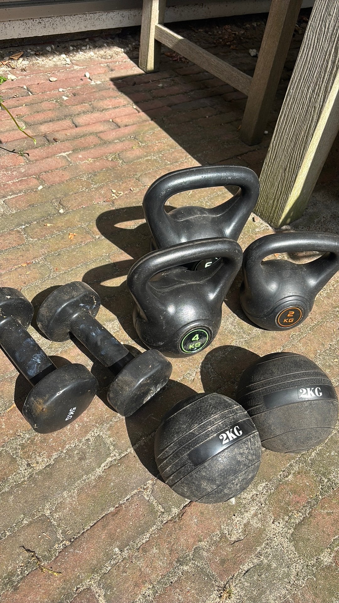 Fitness materiaal, dumbells, kettlebells en smash balls, Ophalen, Gebruikt, Kettlebell