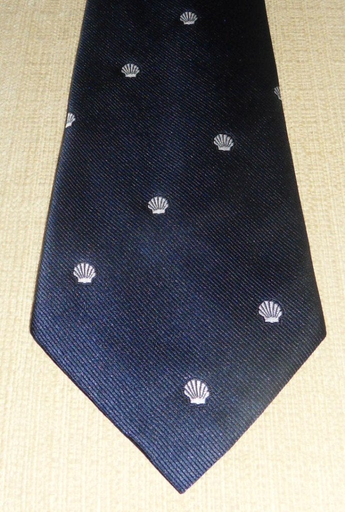Shell stropdas blauw met witte Shell logo's, Ophalen of Verzenden, Nieuw, Gebruiksvoorwerp