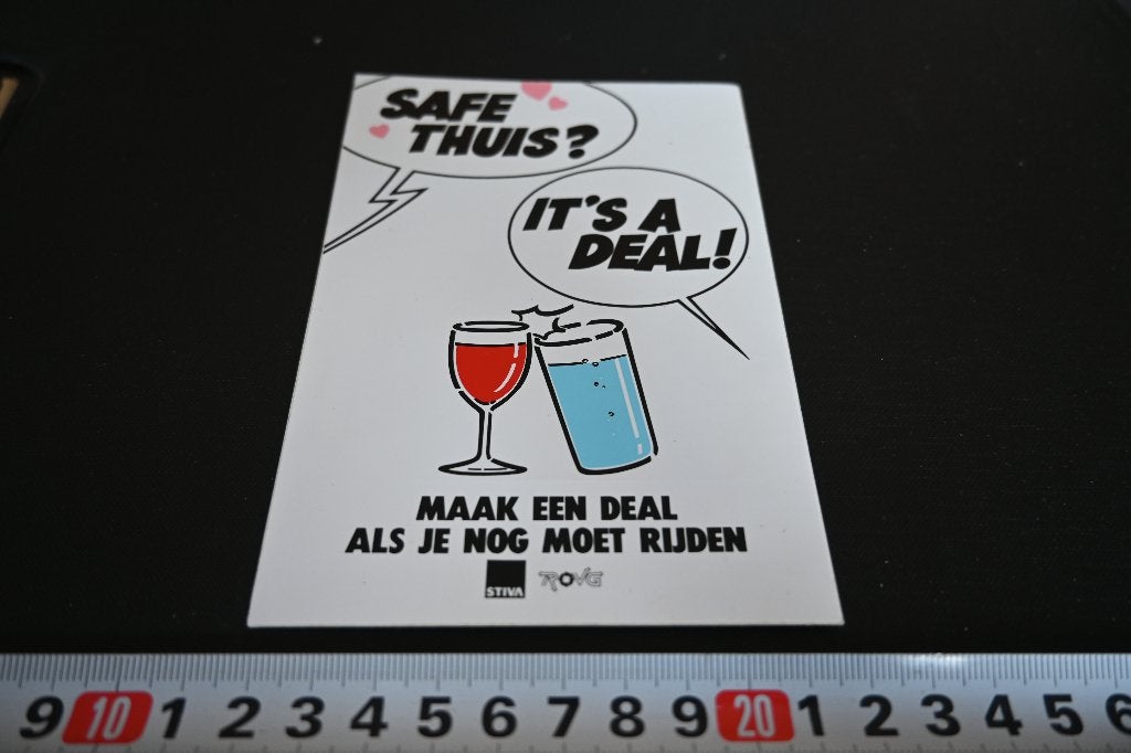 sticker safe thuis? it's a deal! als je nog moet rijden fris, Ophalen of Verzenden, Zo goed als nieuw