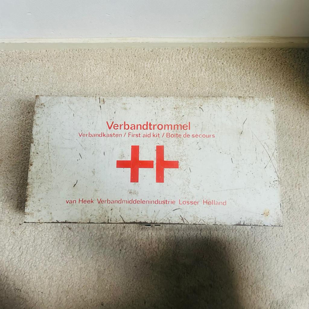 Antieke van Heek Verbandtrommel, Antiek en Kunst, Ophalen of Verzenden