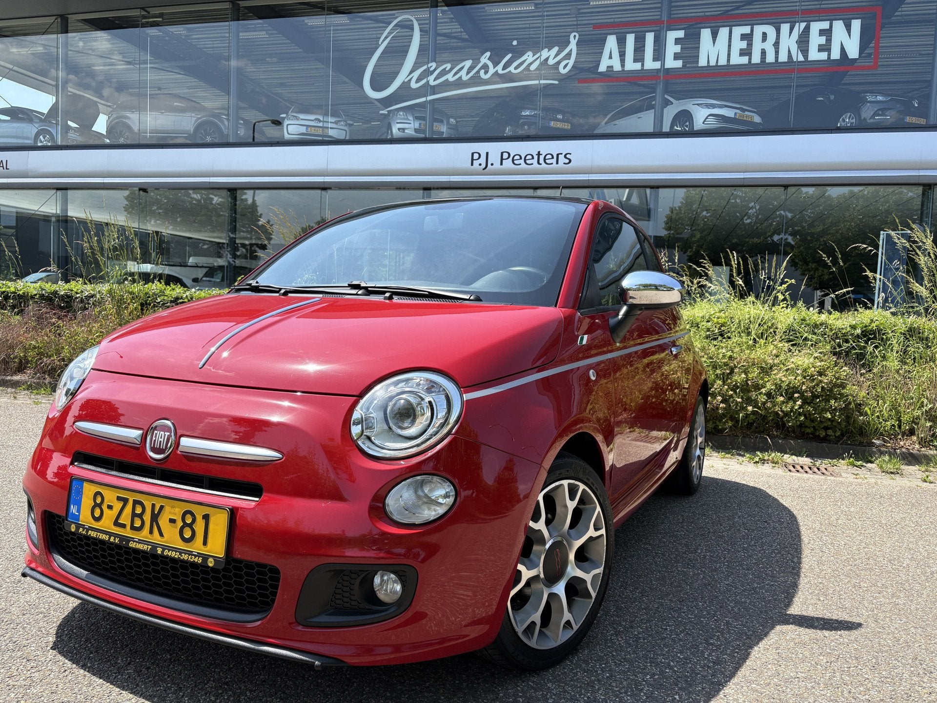 Fiat 500 0.9 TwinAir Turbo 500S Glazen panoramadak - Airco -, Auto's, Fiat, Voorwielaandrijving, Stof, Gebruikt, 905 kg