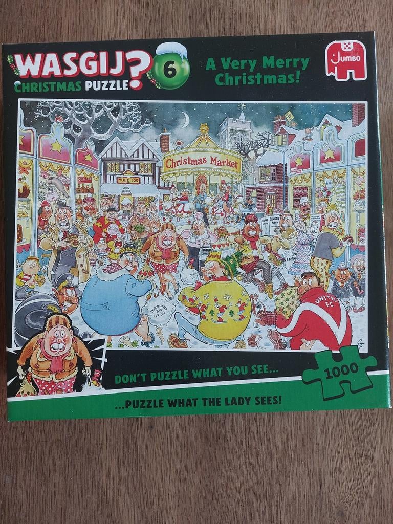 Wasgij Christmas 6 A Very Merry Christmas 1000 stukjes, Ophalen of Verzenden, 500 t/m 1500 stukjes, Zo goed als nieuw, Legpuzzel