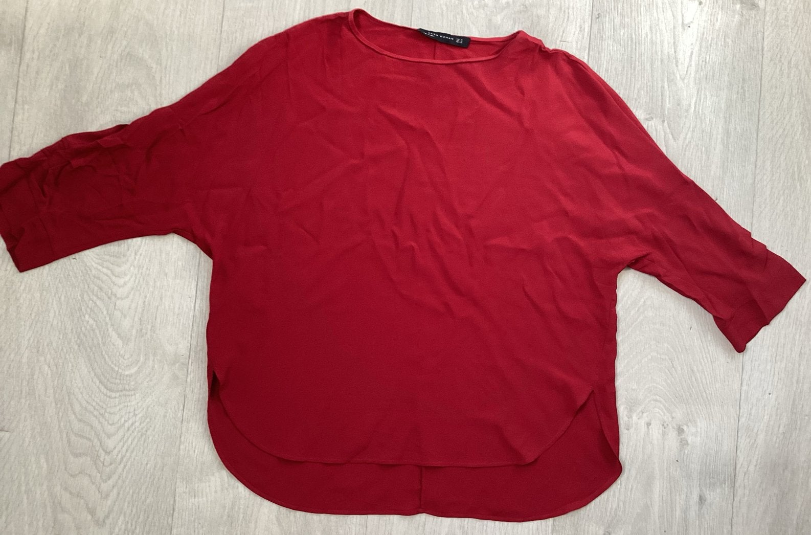 Zara Woman Rode Blouse top Maat M, Maat 38/40 (M), Ophalen of Verzenden, Gedragen, Rood