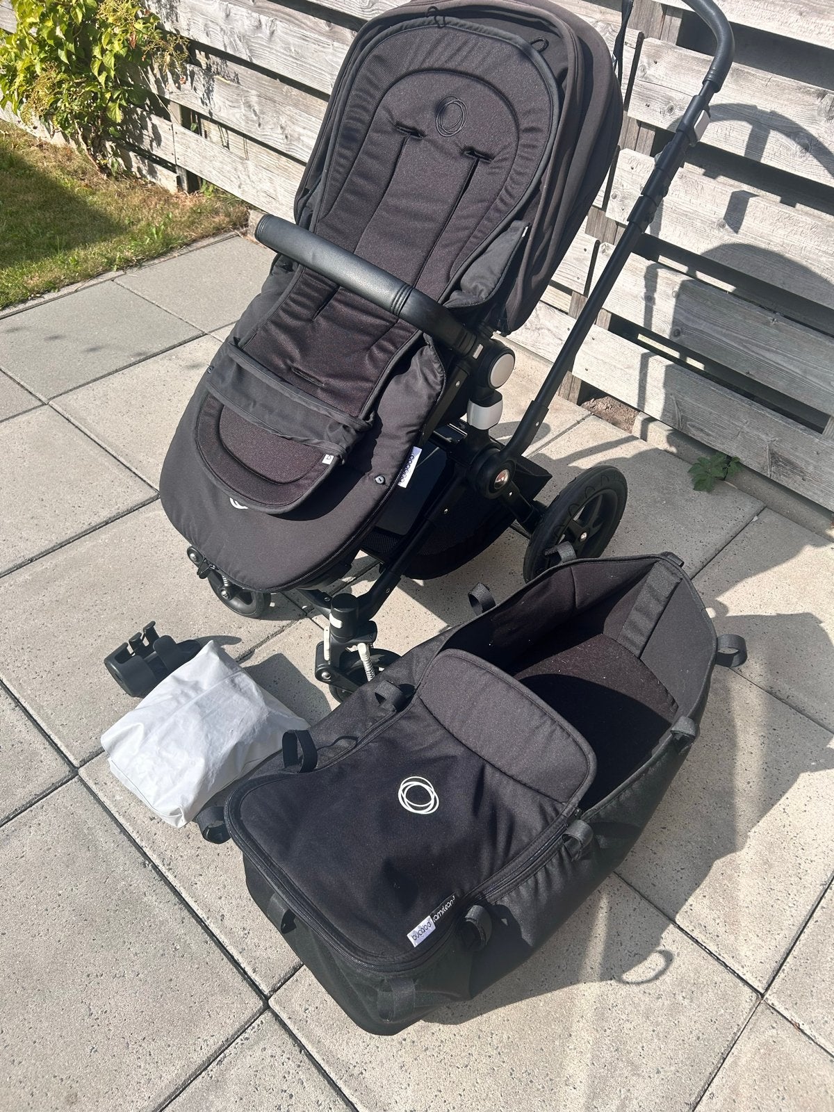 Bugaboo kinderwagen zwart, compleet met accessoires, Ophalen, Zo goed als nieuw, Kinderwagen, Bugaboo