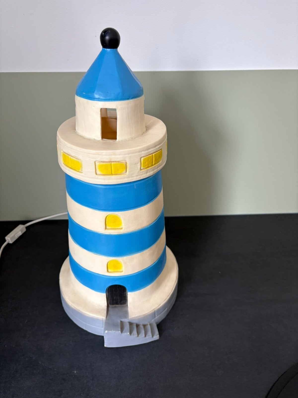 Heico vuurtoren lamp 47 cm, Verzenden, Zo goed als nieuw