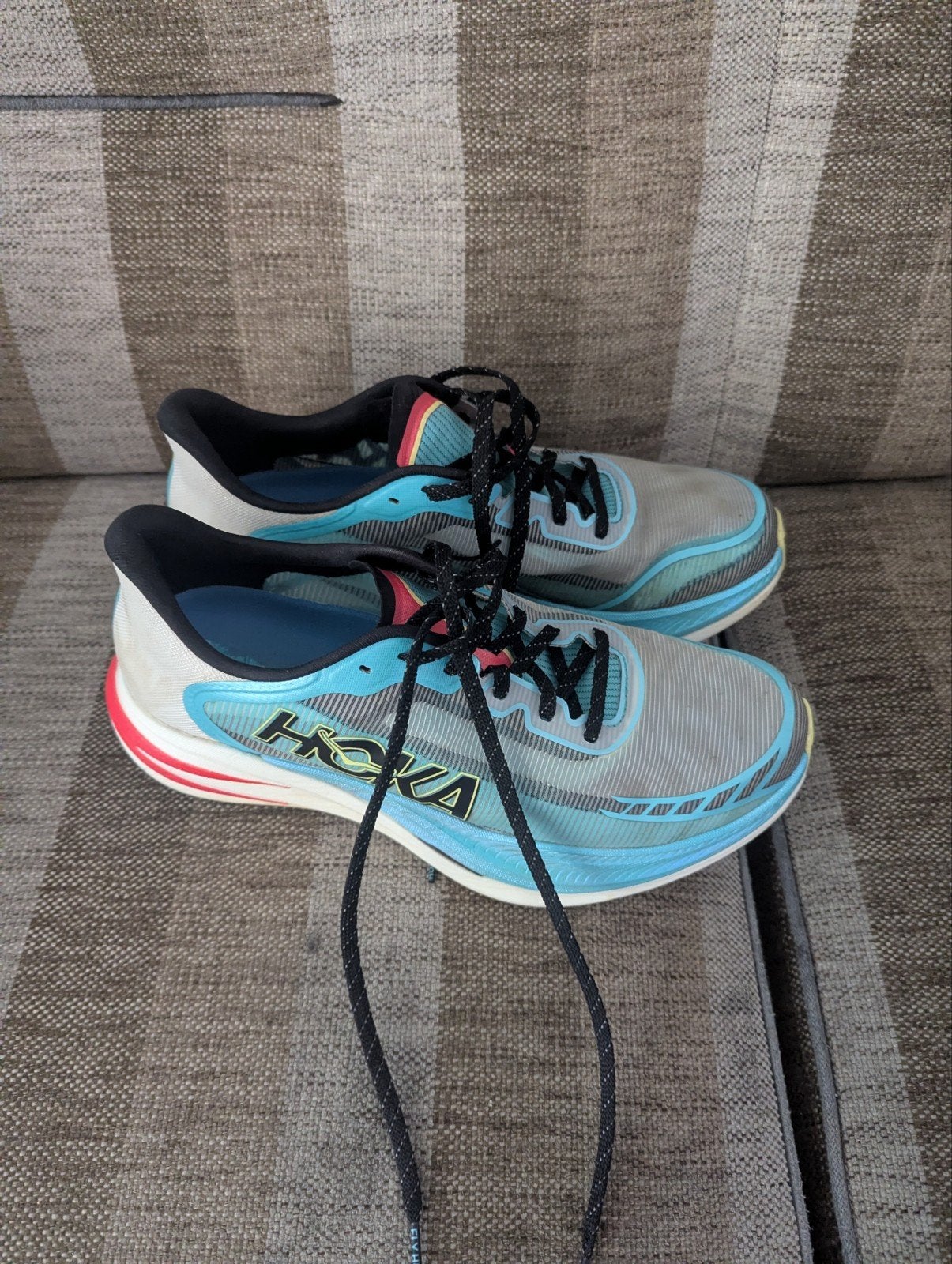 Hoka Cielo X1 2.0 hardloopschoenen met carbon plaat, Overige merken, Gebruikt, Hardloopschoenen, Ophalen of Verzenden