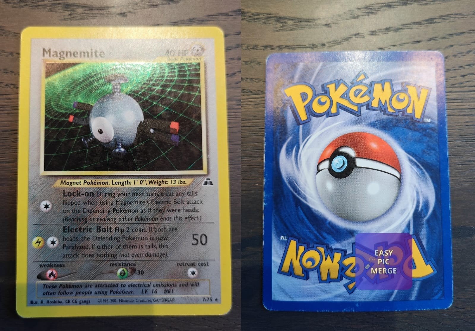 Magnemite Neo Discovery Pokémon Kaart - Goede Staat, Ophalen of Verzenden, Zo goed als nieuw, Losse kaart