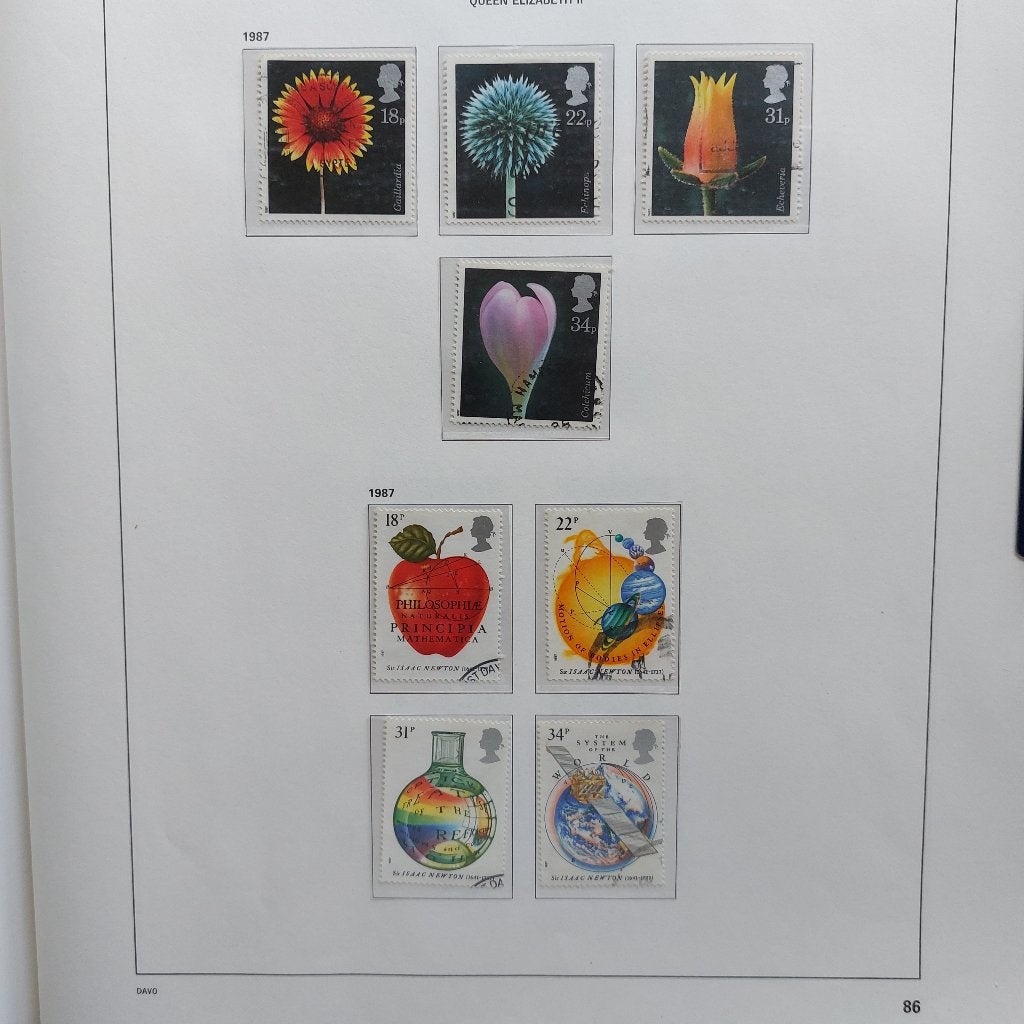 Engeland  Jaargang 1987, Ophalen of Verzenden, Gestempeld