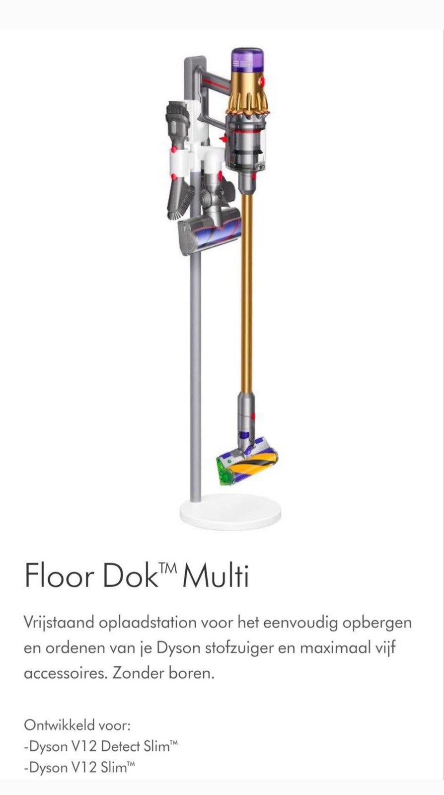 Dyson Floor Dok Multi - Nieuw - Vrijstaand oplaadstation, Ophalen of Verzenden, Nieuw, Overige typen, Dyson