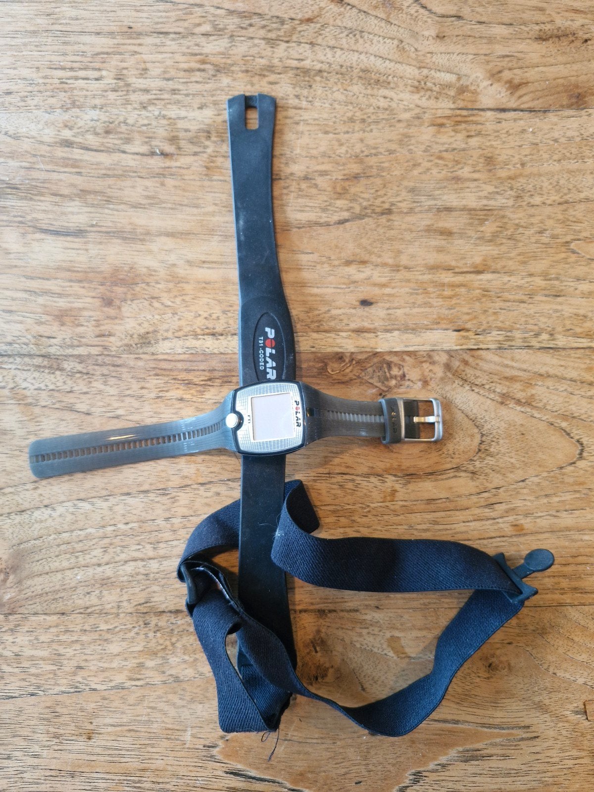 Polar hartslagmeter met borstband en horloge, Sport en Fitness, Hartslagmeters, Ophalen of Verzenden, Gebruikt, Polar