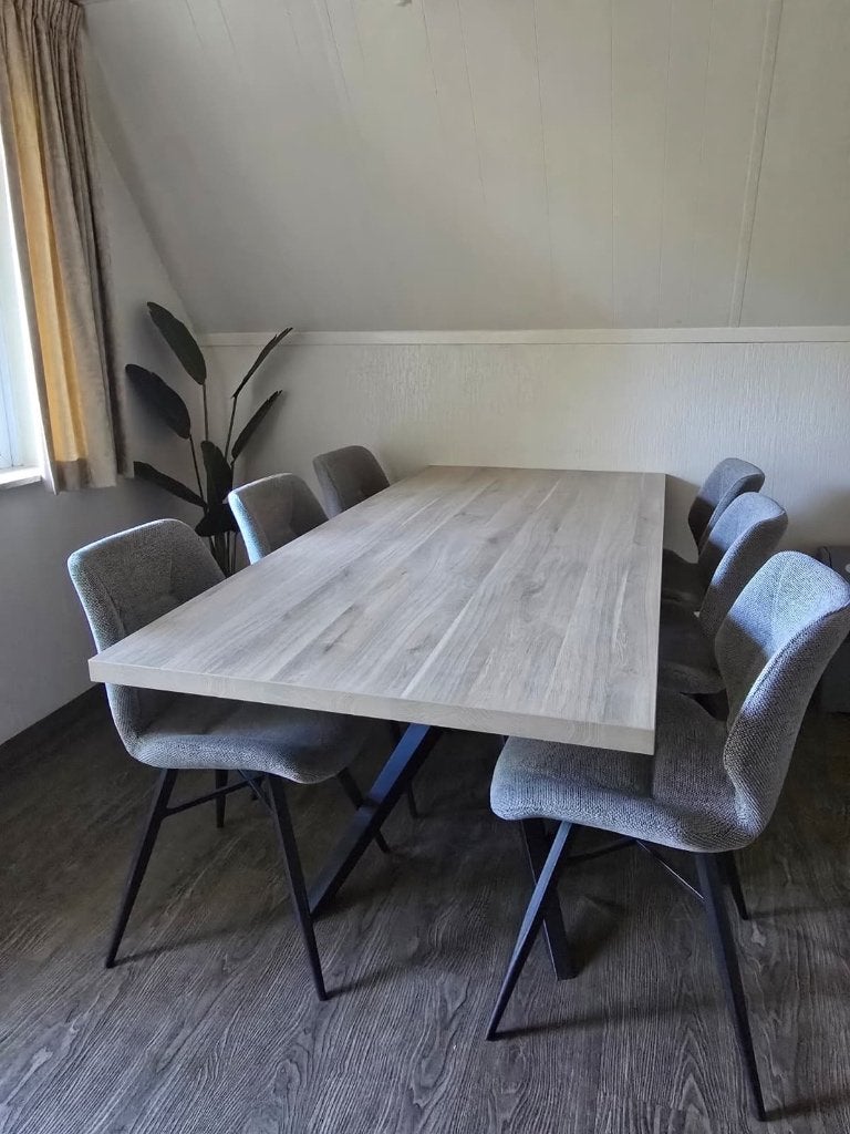 Eettafel licht hout 190x90cm, Huis en Inrichting, Ophalen, Overige materialen, 50 tot 100 cm, Zo goed als nieuw