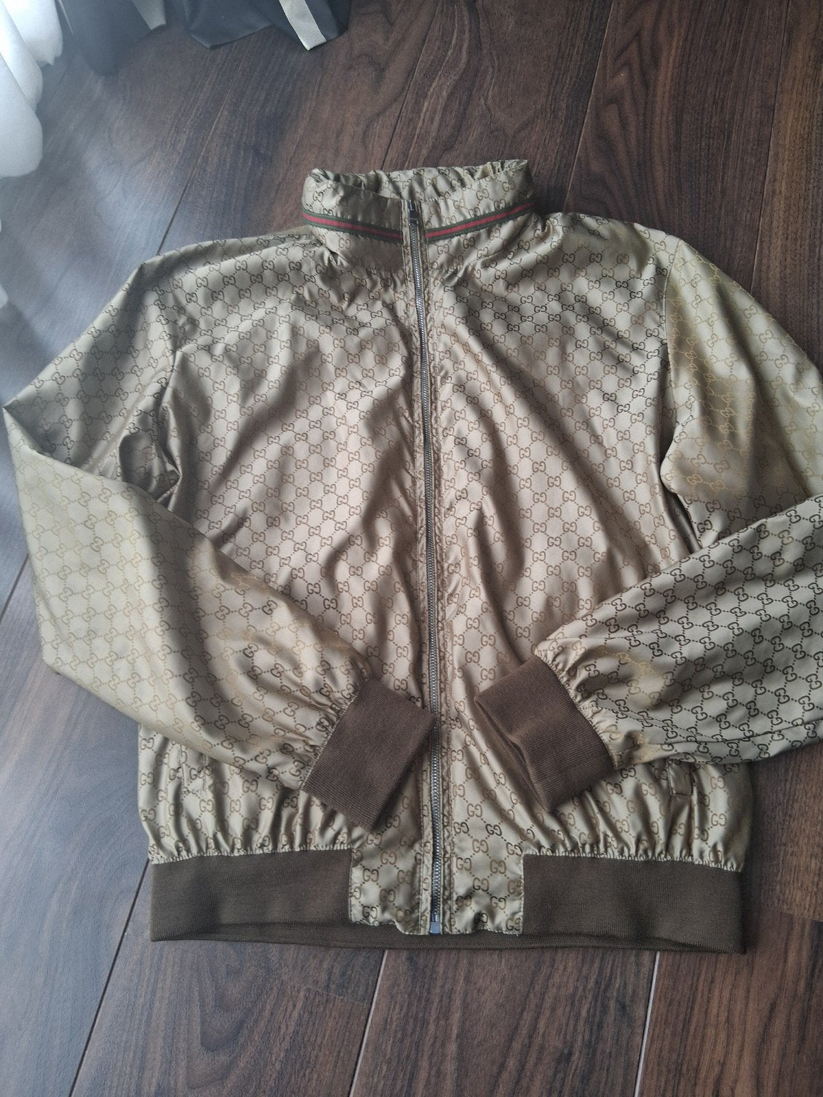 Gucci jas, Maat 52/54 (L), Bruin, Ophalen of Verzenden, Zo goed als nieuw
