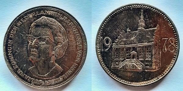 Penning Juliana IJsselstein 1978, Postzegels en Munten, Penningen en Medailles, Verzenden, Overige materialen, Nederland