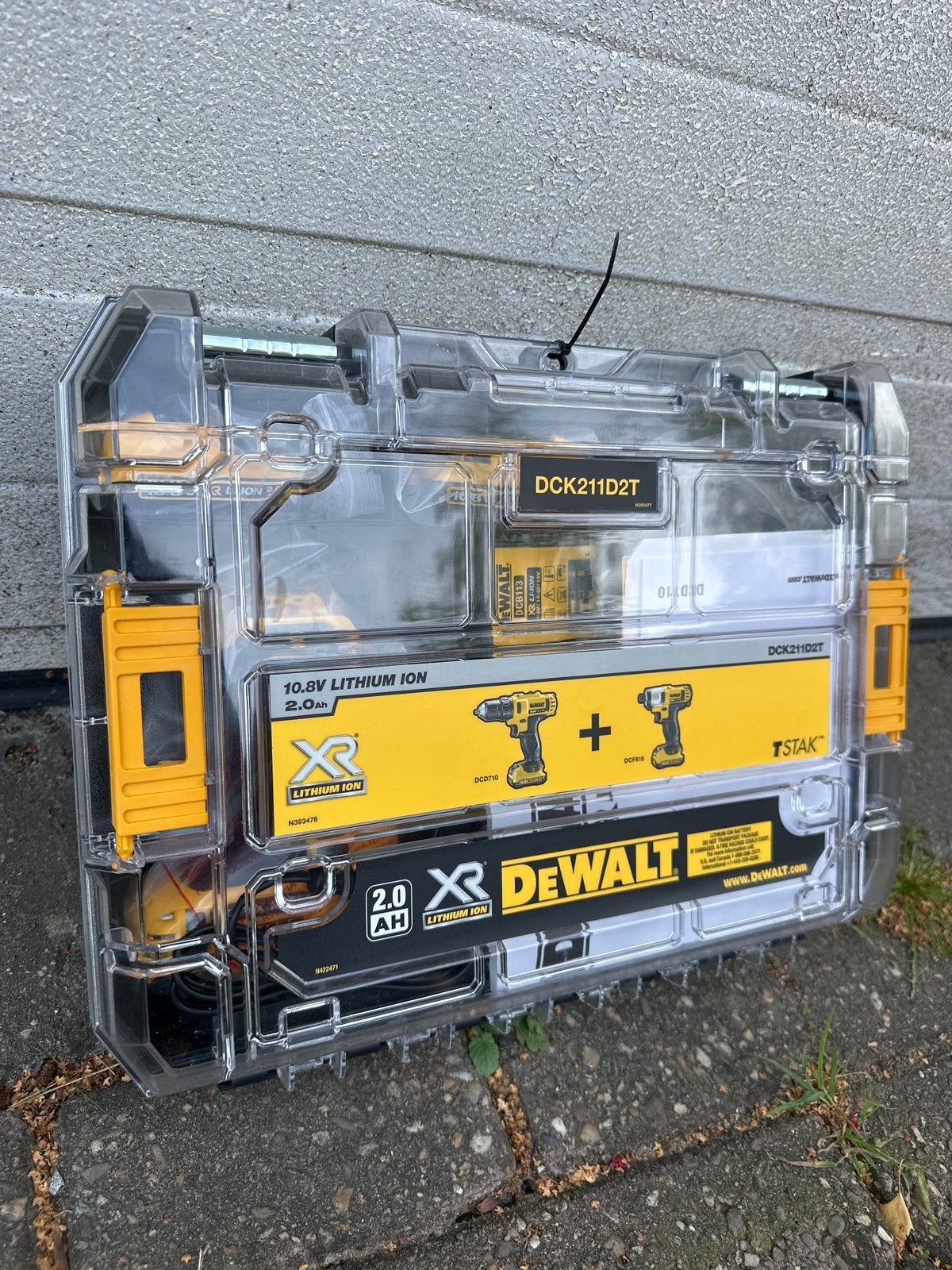 Nieuw - DeWalt DCK211D2T Boor- en Schroefmachine Set, Variabele snelheid, Nieuw, Ophalen of Verzenden, Boor- en Schroefmachine