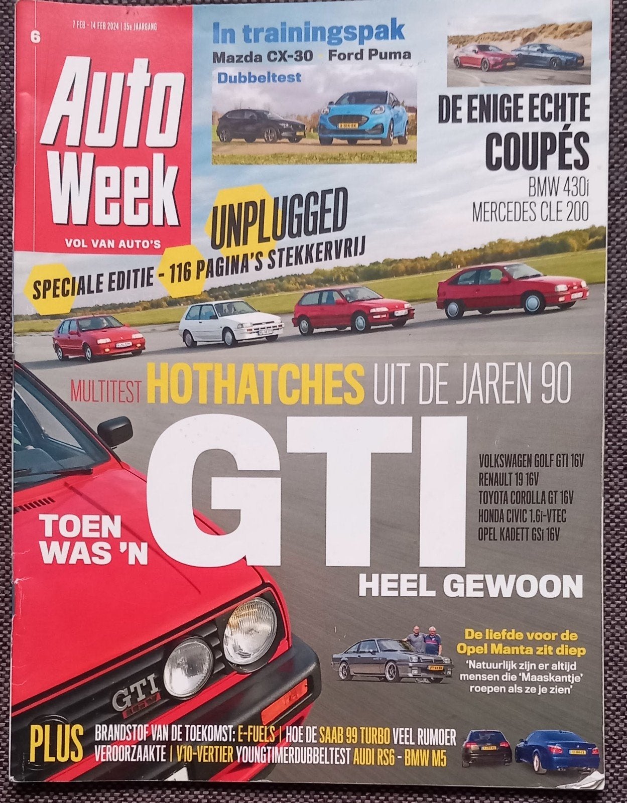 AutoWeek: Hot Hatches uit de jaren '90 & GTI Special, Ophalen of Verzenden, Zo goed als nieuw, Volkswagen, AutoWeek Redactie
