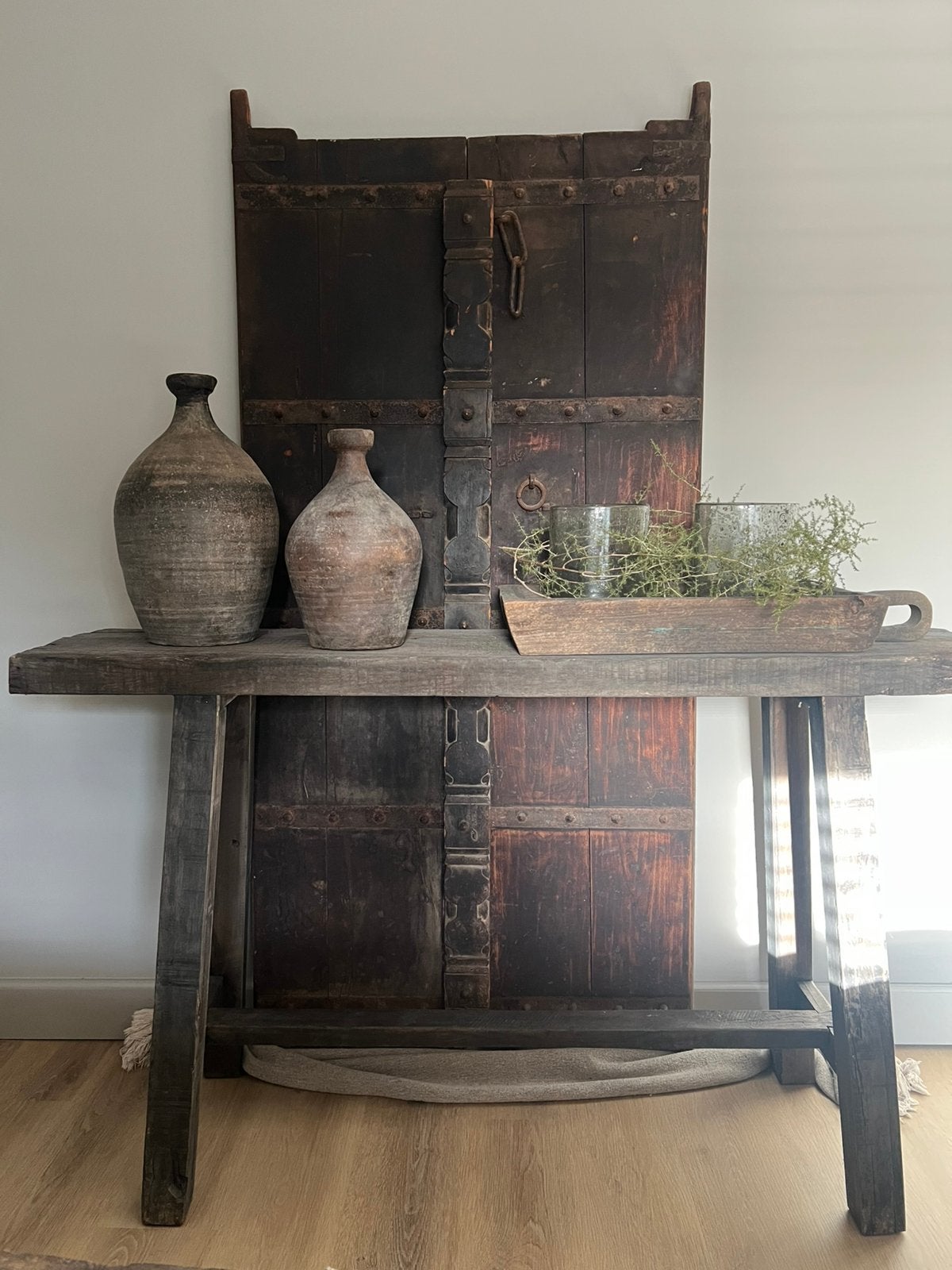 Mooie oude houten luiken, Ophalen