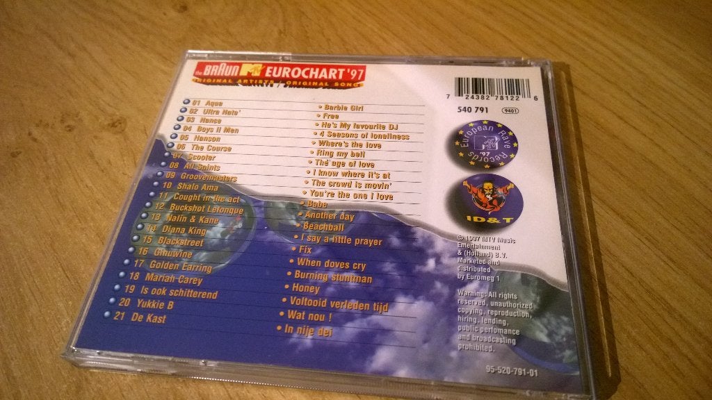 The Braun MTV Eurochart '97 - Volume 10, Cd's en Dvd's, Cd's | Verzamelalbums, Ophalen, Gebruikt, Pop