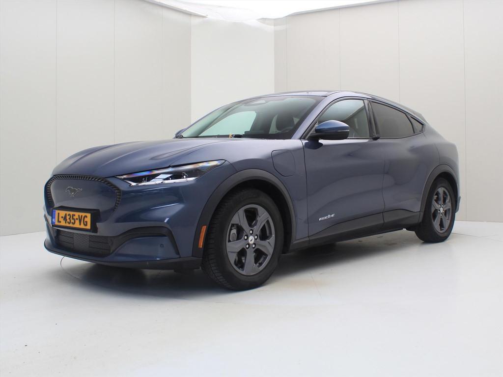Ford Mustang Mach-E 75kWh 258pk RWD 92.5% SoH [ LEDER+CARPLA, Auto's, Automaat, Gebruikt, 258 pk, Blauw