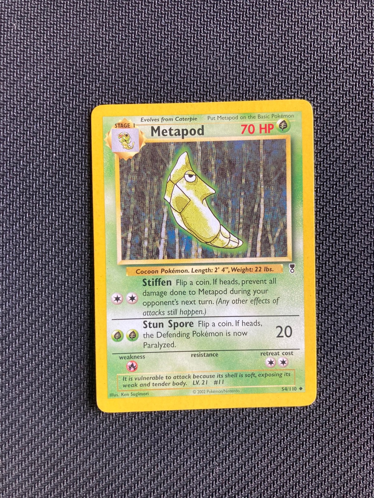 Pokemon kaart Metapod, Ophalen of Verzenden, Zo goed als nieuw