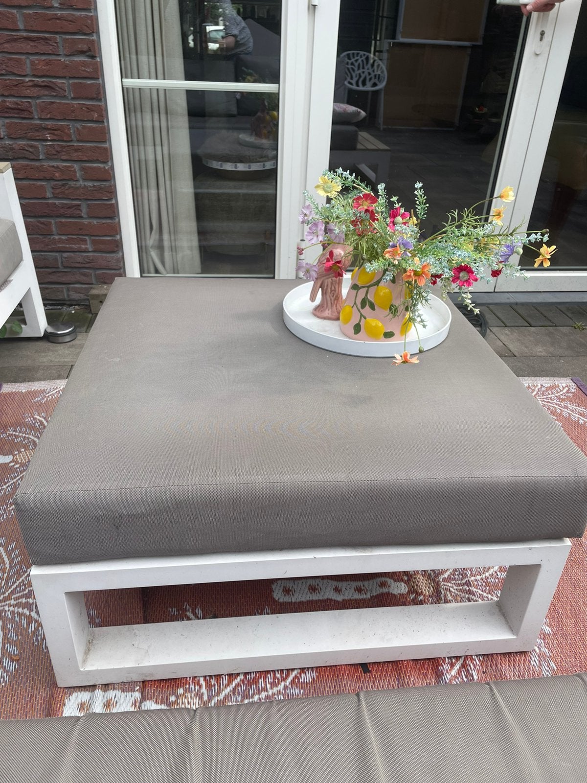 Lounge tafel met kussen van soho Life, Ophalen of Verzenden, Zo goed als nieuw, Aluminium, Loungeset