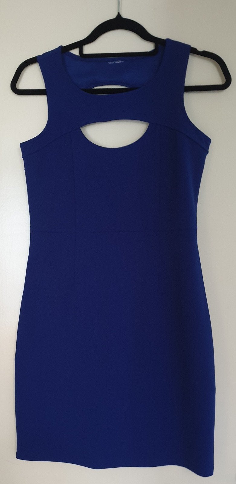 Blauwe jurk met open rug, Kleding | Dames, Jurken, Blauw, Ophalen of Verzenden, Maat 36 (S), Boven de knie