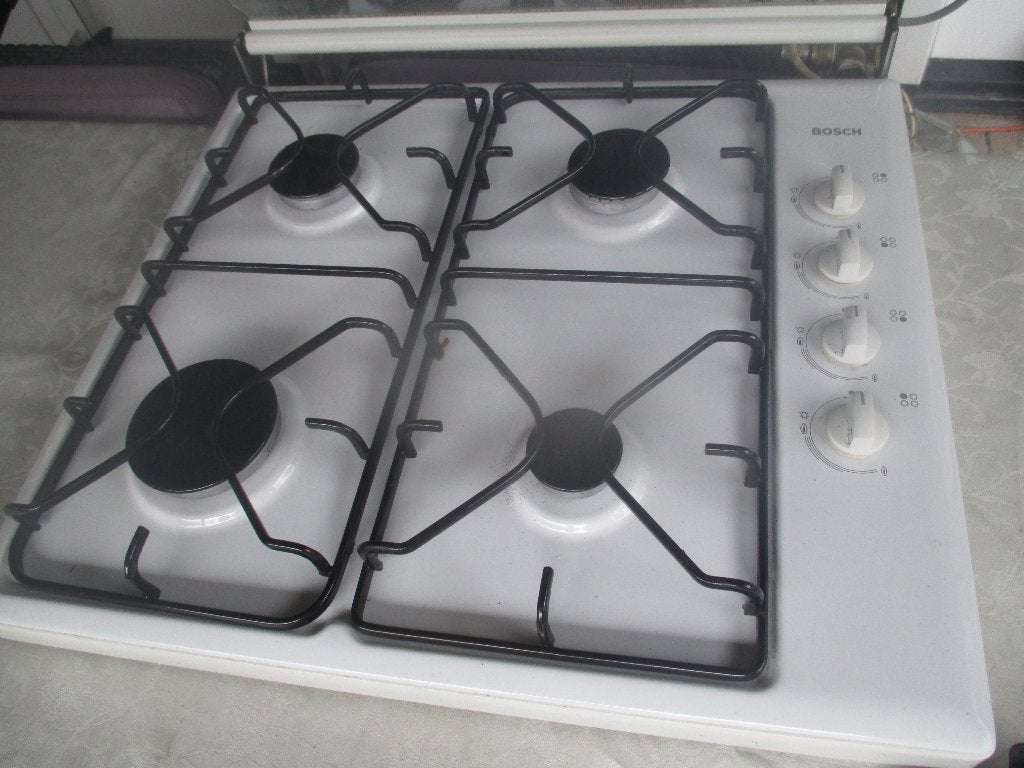 Zo Goed als Nieuw top merk Bosch gas kookplaat fornuis, Witgoed en Apparatuur, Kookplaten, Zo goed als nieuw, Energieklasse A of zuiniger