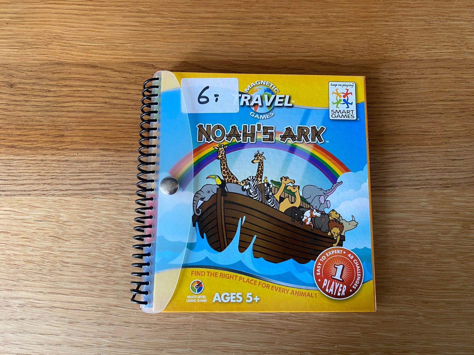 Smartgames magnetisch boek Noah’s ark, zgan, Ophalen of Verzenden, Zo goed als nieuw