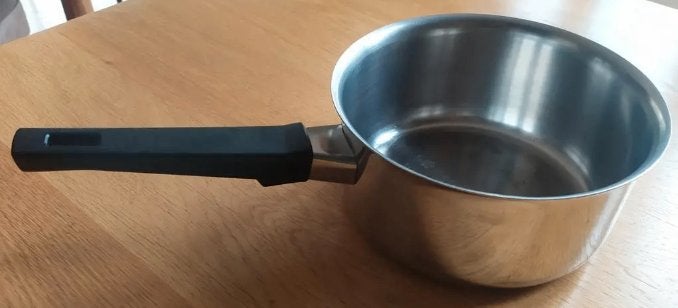 steelpan 16,5 cm, geen inductie, Ophalen of Verzenden, Rvs