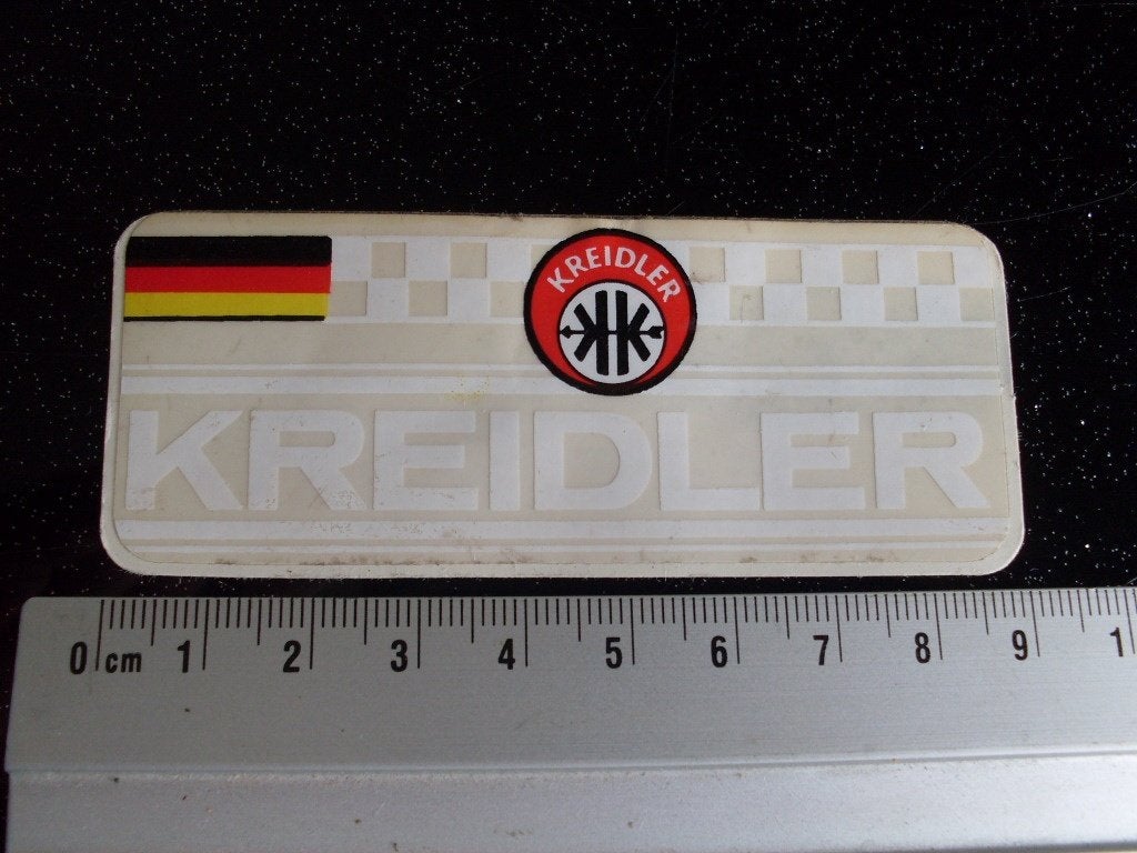 ruit sticker kreidler logo K vlag duitsland race racing, Verzenden, Zo goed als nieuw, Auto of Motor
