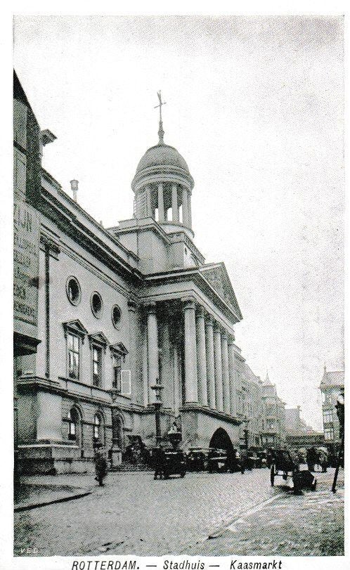 ROTTERDAM - STADHUIS / KAASMARKT, Ophalen of Verzenden, 1920 tot 1940, Ongelopen, Zuid-Holland