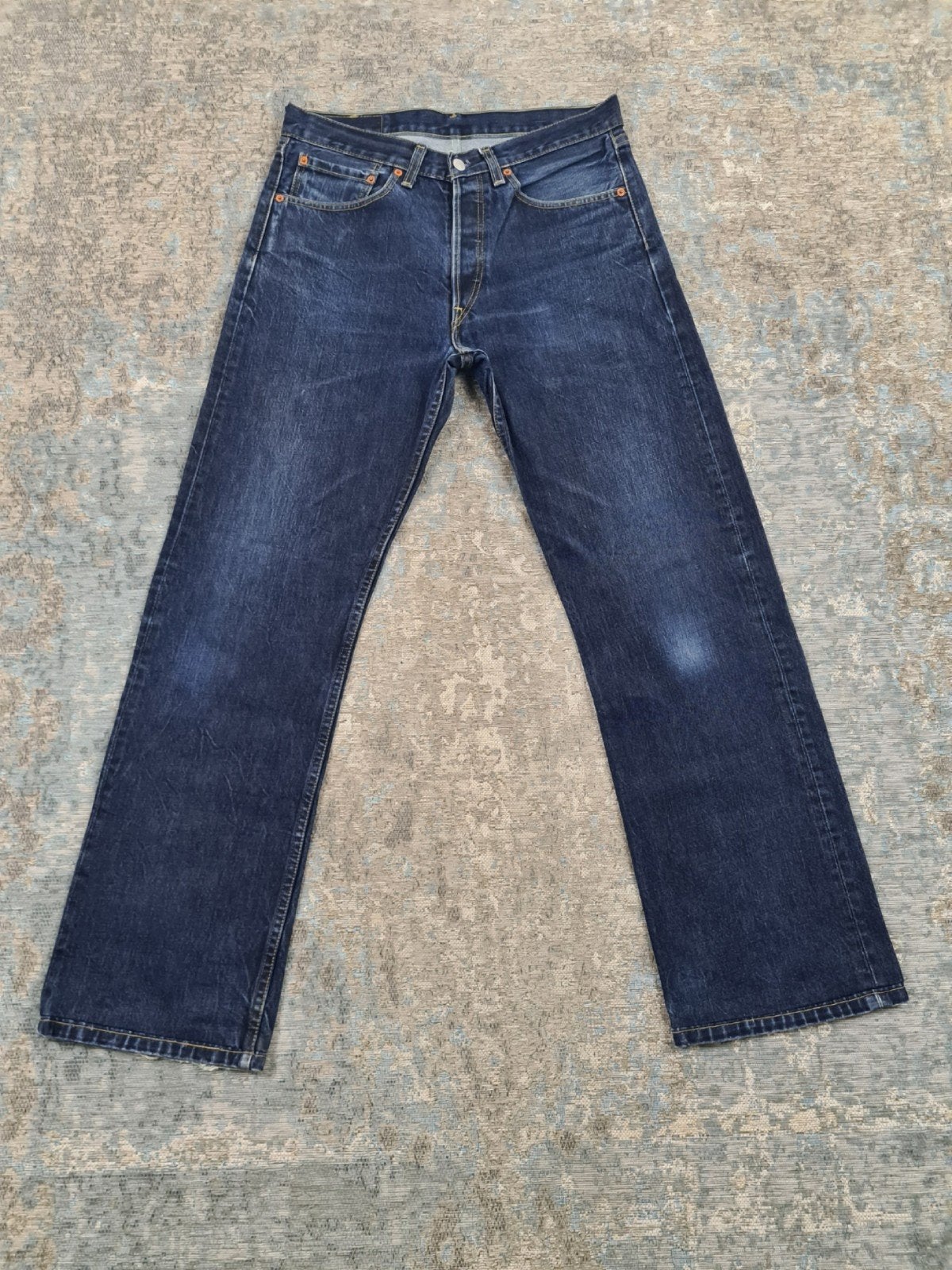 Levi's 508 W30 L32 Straight 100% katoen Bronno3032 Blauw, Levi's, Blauw, Levi Strauss Nederland, W32 (confectie 46) of kleiner