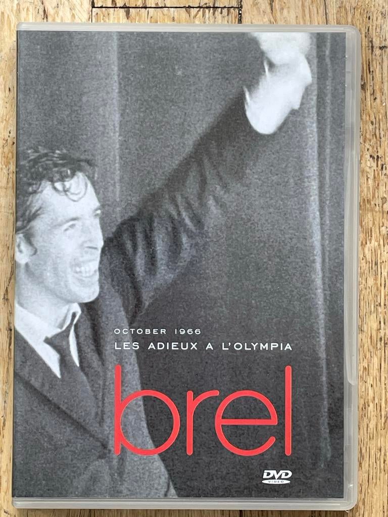 Brel - Les Adieux à l'Olympia DVD (Oktober 1966), Alle leeftijden, Ophalen of Verzenden, Gebruikt