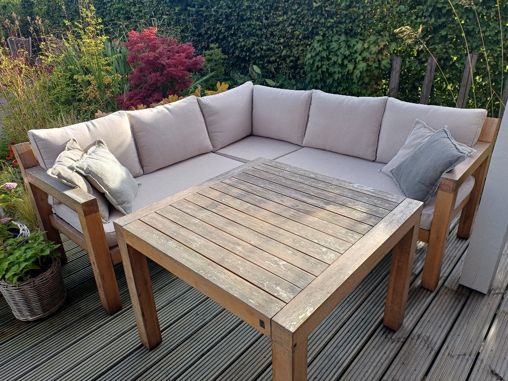 Tuinmeubel set, Ophalen, 5 zitplaatsen, Gebruikt, Bank