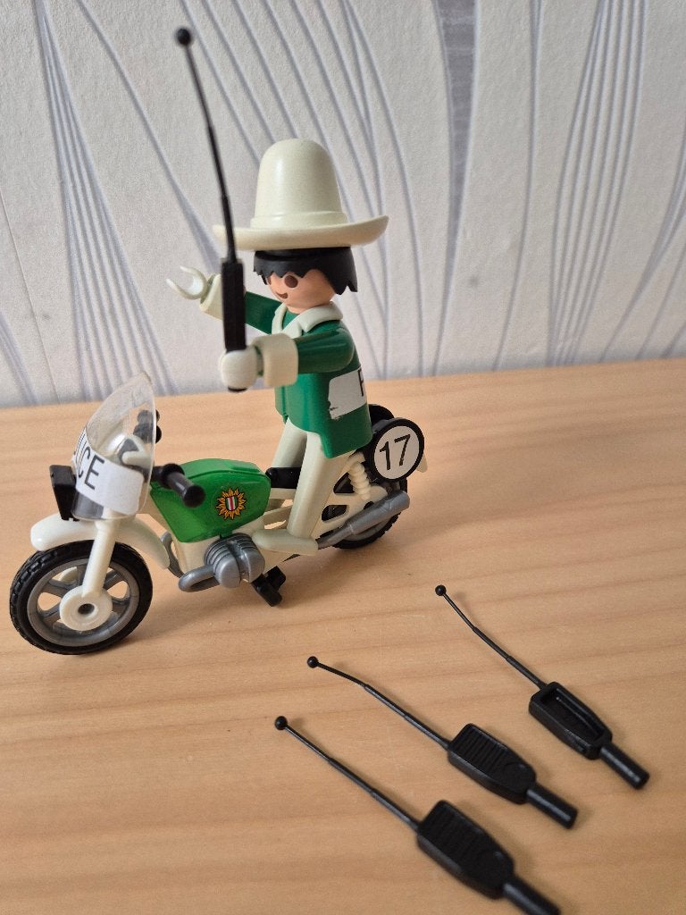 Vintage Playmobil Politie op motor, Ophalen of Verzenden, Gebruikt