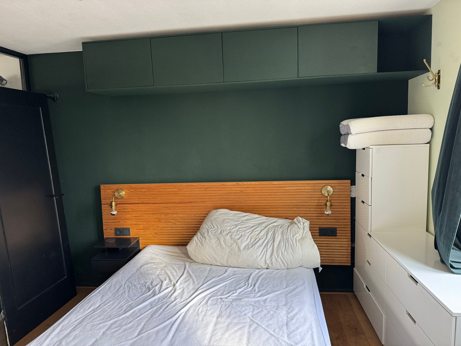 4x IKEA BESTÅ kasten, donkergroen, op maat afgewerkt, 60 cm, Ophalen, Zo goed als nieuw