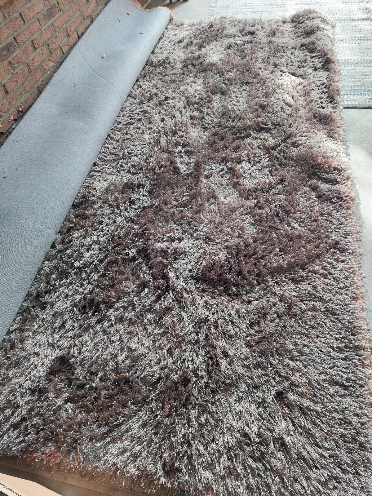 Taupekleurig vloerkleed 3x4 meter, 200 cm of meer, Ophalen of Verzenden, Zo goed als nieuw, 200 cm of meer