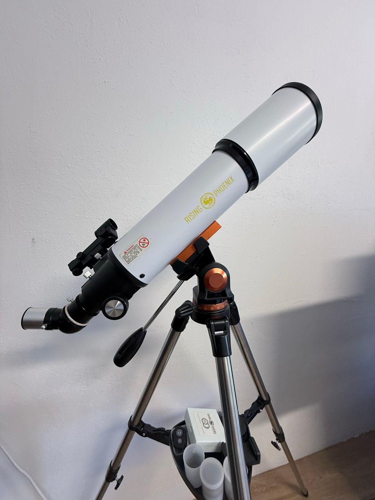 Rising Phoenix Telescoop met Statief en Accessoires, Lenzentelescoop (refractor), 80 tot 200 mm, Met statief, Ophalen of Verzenden
